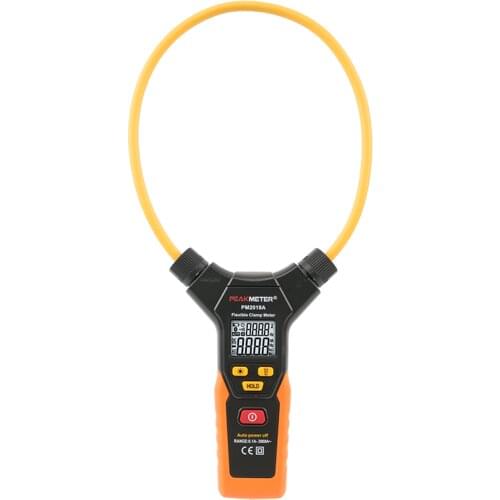 PEAKMETER 6000 counts PM2019A Digital Flexible Clamp Meter Multimeter 3000A AC Current Frequency with data hold work/back light