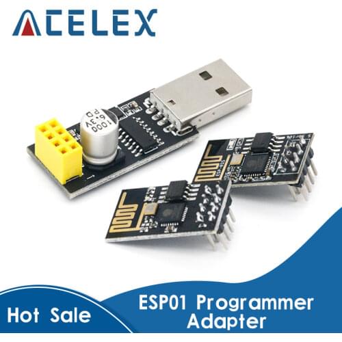 ESP01 Programmer Adapter UART GPIO0 ESP-01 Adaptater ESP8266 CH340G USB to ESP8266 Serial Wireless Wifi Developent Board Module