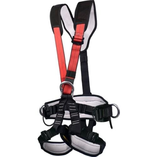 Full Body Rock Climbing Safety Belt Harness Sitting Bust Belt for Mountaineering Tree Arborist Fall Protection Gear Equipment