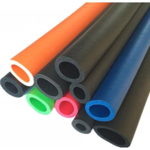 Rod Tube Sponge Foam Tube, Insulated Rubber ID42 * Od54mm / ID48 * Od60mm1m Black