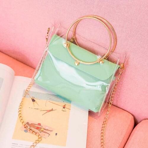 MOLAVE Handbags Fashion Lady Hasp chain Shoulders Jelly Package Handbag Purse Mobile Phone Messenger Bag handbags luxury May26