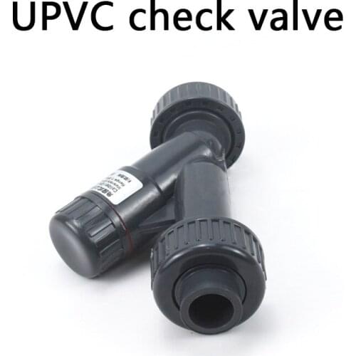 UPVC Check Valve UPVC Angle Seat Check Valve Garden Irrigation Aquarium Tank PVC Pipe Non-Return Valve Industrial Water Fittings
