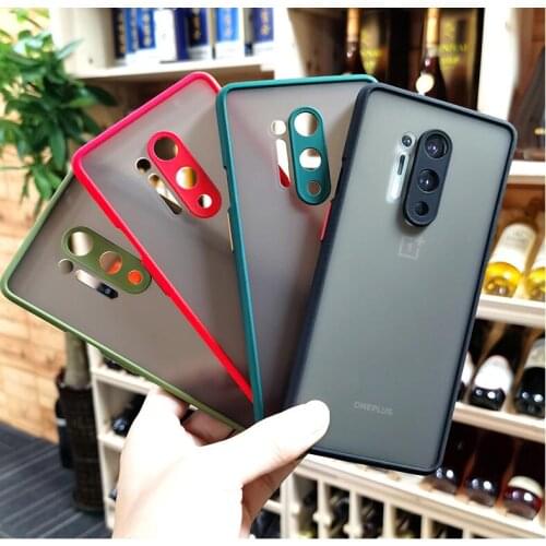 Camera Protection Mint Hybrid Simple Frosted Bumper Phone Case For OnePlus 8 Pro 6T 7 7T 8T 8 9 Pro OnePlus Nord CE 5G Cover