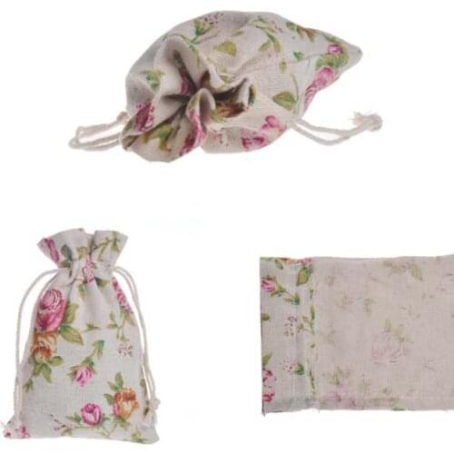 10*14cm Cotton Candy Box Bags for Guests Jewelry Pouch Wedding Favors Gifts Party Supplies craft DIY baby showers rose flower Wh