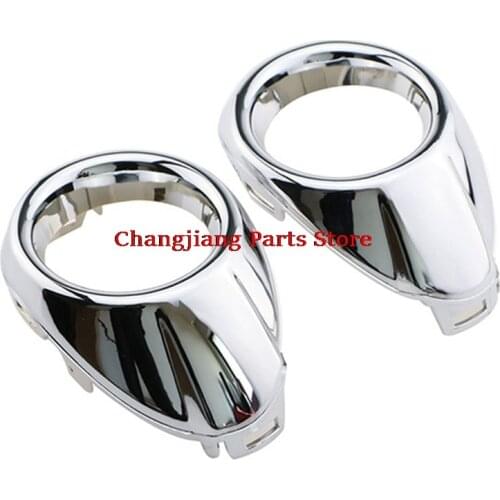 2pcs Per Set Car styling Front Fog Lamp Frame Modified Head Fog Light Decoration Cover For Ford Focus 3 Accessories Abs Chrome