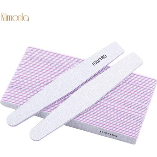 25pcs Buffer Sanding Polishing Manicure Nail Files 100/180 Nail Sandpaper Blocks Cuticle Remover Manicure Pedicure Nail Tools