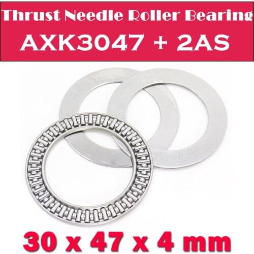 AXK3047 + 2AS Thrust Needle Roller Bearing With Two AS3047 Washers 30*47*4mm ( 10 Pcs) AXK1106 889106 NTB3047 Bearings