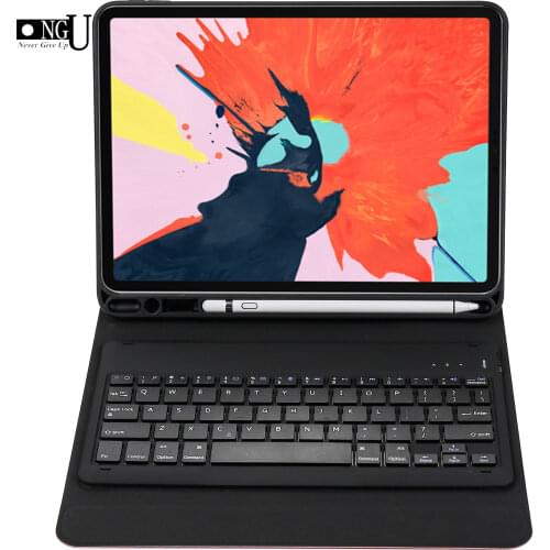 Wireless Keyboard Case for iPad Pro 11 inch A1979 Magnetic Flip Cover Case Bluetooth Keyboard Cases Pencil Holder Smart Coque