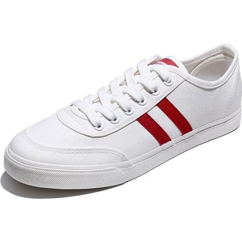 Canvas Shoes Men Sneakers Casual Lace-up Mens Shoes Classic White Vulcanized Shoes for Men Flats Tenis Masculino Male Footwear