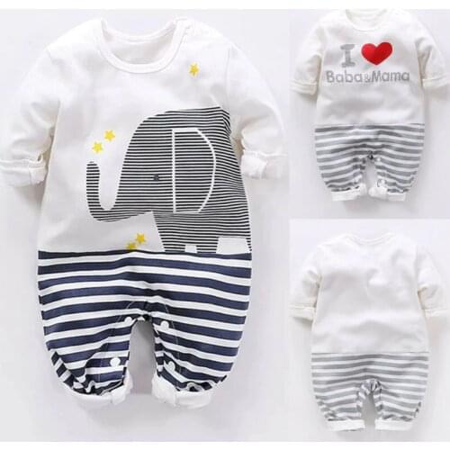 Baby boy girl Clothes 2019 New born Winter Hooded Rompers Thick Cotton Outfit Newborn Jumpsuit Children Costume toddler romper