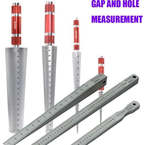 Conical feeler gauge taper cone cylinder gauge for measuring hole size diameter Wedge Feeler Gauge Welding Taper Measure caliper