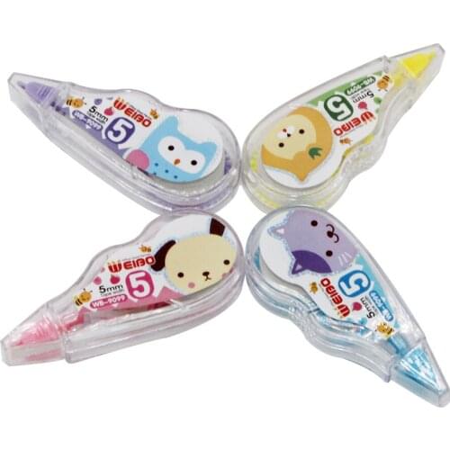 9099 4pcs/card White Out Corrector Correction Tape Promotional Gift Stationery School Office Supply