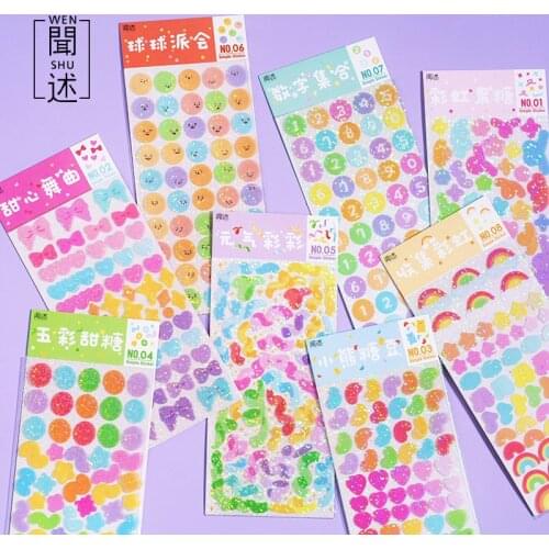 Ribbon Number Alphabet Decorative Stickers Scrapbooking Stick Label Diary Stationery Album Bullet Journal Planners Stickers