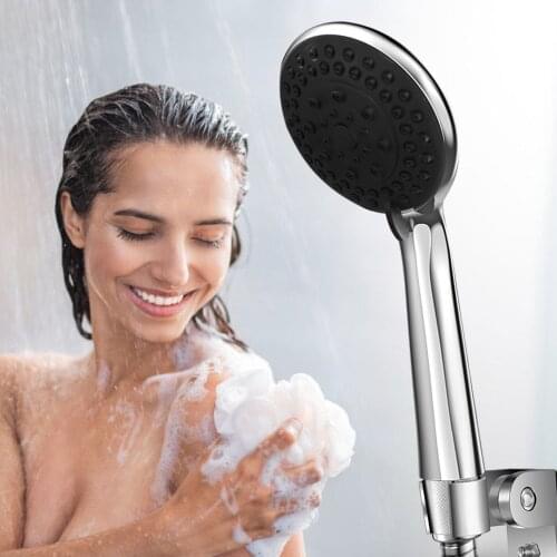 Handheld Shower Head 2020 Bath Head 3 Modes 5 Adjustment Stage Strong Pressure Boosting Shower Water Saving Shower SPA Nozzle