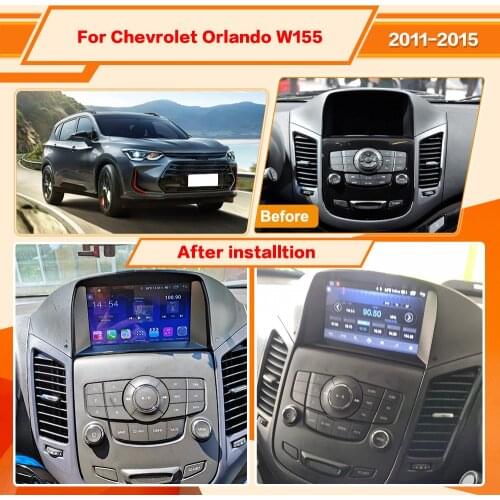 Android Car Tape Radio Recorder Video Player For Chevrolet Orlando W155 2011 - 2015 GPS Navigation Carplay Multimedia Head Unit