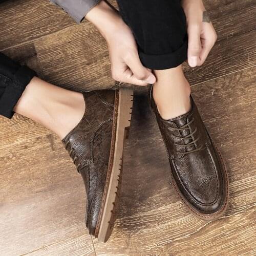 Men Leather Casual Shoes Spring Casual Shoes Leather Men Man Shoe 2020 Summer Zapatos Casuales Para Hombre Fashion Leisure Mens