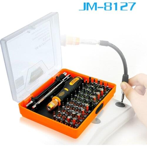 JAKEMY JM-8127 Kit 53 in 1 Telecommunication Sets of Tools Precision Sleeve Screwdrivers Set For Home Repair Cell Phone Computer