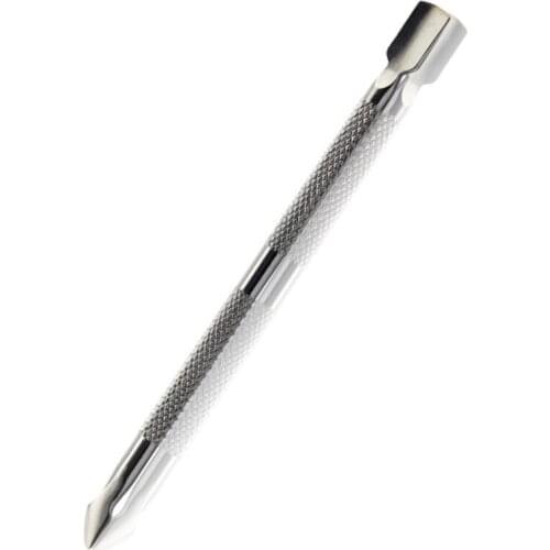 1 piece Nail Cuticle Pusher Stainless Steel Feet Care Tool Callus Remover Rasps Eraser Spoon Manicure Pedicure Cleaning Rasper