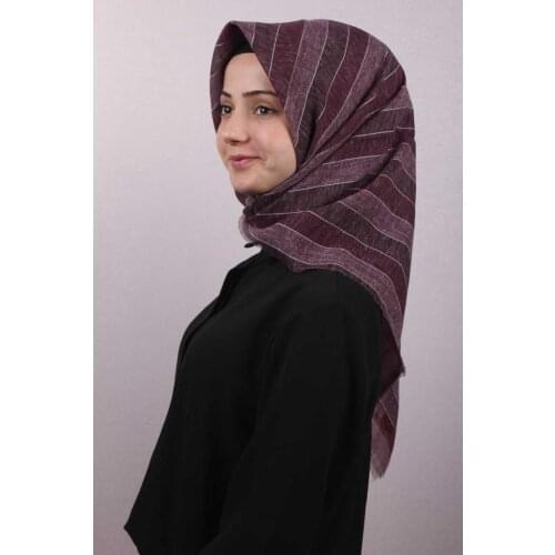 POLOİST PATTERNED AQUA COTTON SCARF-01-RENK-01