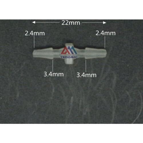 2.4mm Straight Connector Plastic Fitting Barbed Connector Material PP Hose PVC Tube Connection Joiner Fitting Aquarium Fish Tank