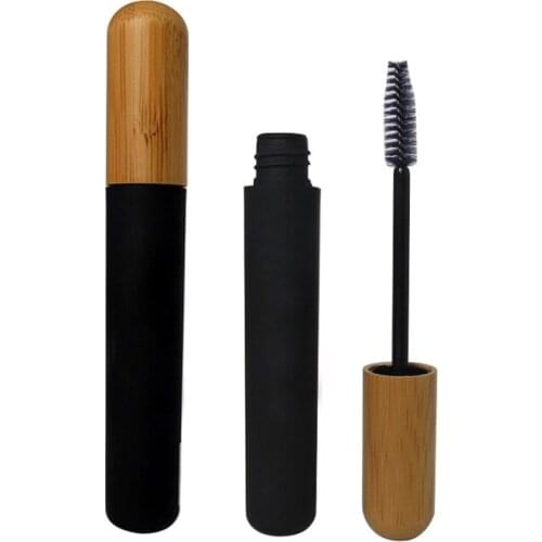 20/50pcs 6ml Empty Eyelash Growth Liquid Vials with Bamboo Cap Eyelashes Tube Mascara Bottle Makeup Cosmetic Packaging Container