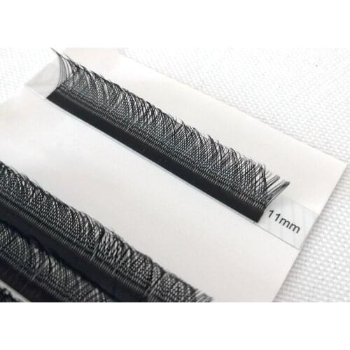 YY Shape Eyelashes 50 Trays Air Double Tips 0.07mm C/D Natural Soft 3D Volume Individual Eyelash Extensions Custom Private Logo