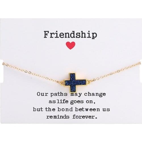 Wedding souvenir friendship cross bracelet bridal shower thanksgiving day present bridesmaid gift
