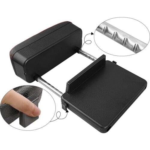Universal DIY Car Armrest Box Seat Adjustable Elbow Support Car Organizer Armrest Box Cars Seat Gap Storage Box Auto Accessories