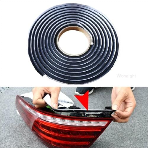 Wooeight 4m Glue Sealant Car Truck Headlight Reseal Strip Butyl Rubber Glue Black Car Truck Headlight LED Lamp Retrofit Sealant
