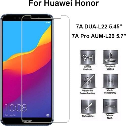 Tempered Glass Huawei Honor 7A PRO AUM-L29 5.7"Screen Protector 9H Glass Film For Huawei Honor 7A DUA-L22 Russian Version 5.45"