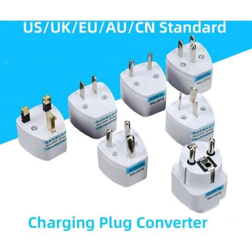 1pcs Universal US UK EU AU CN Standard Plug Adapter 100V-250V 0W-2000W Adapter Electrical Plug Converter Travel Charging Socket