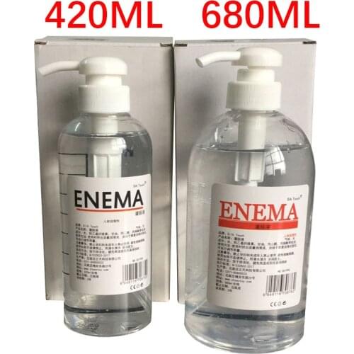 680ML Enemata Enteroclysis Erotic Butt Vagina Cleaning Sex Products Enema Douche Rectal Sprayer Anal Cleaner