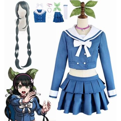 Anime Danganronpa V3 Killing Harmony Tenko Chabashira Cosplay Costume School Uniform Women Dress Sailor Suit