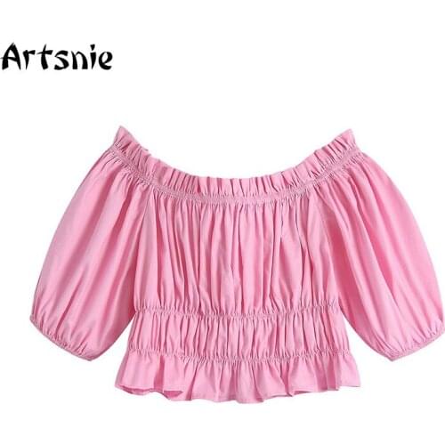 Artsnie Short Sleeve Blouses