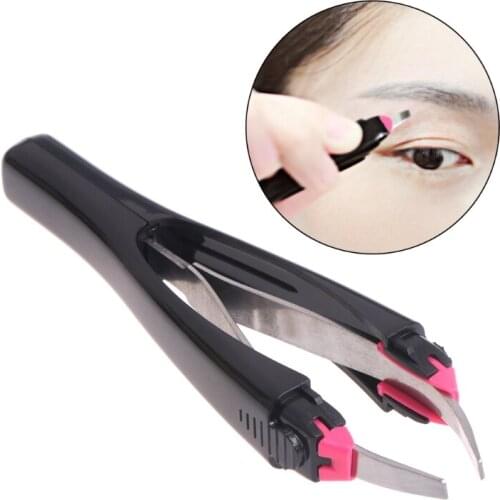 Automatically Retractable Non-slip Cosmetic Eyebrow Tweezers Hair Removal Tools
