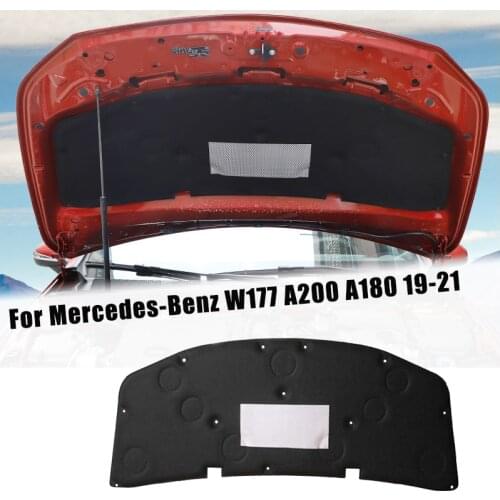 Car Front Engine Hood Sound Heat Insulation Cotton Pad Soundproof Mat Foam for Mercedes-Benz A Class W177 A200 A180 2019-2021