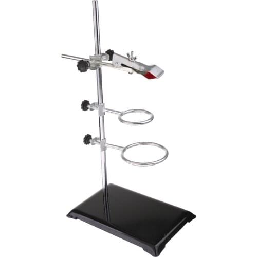 Experiment Metal Beaker Tube Clamp Loop Stand Set Lab Supplies 40CM