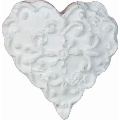 Gypsum Heart 10Adet 3x3 cm paintable decorative objects декоративные предметы под роспись