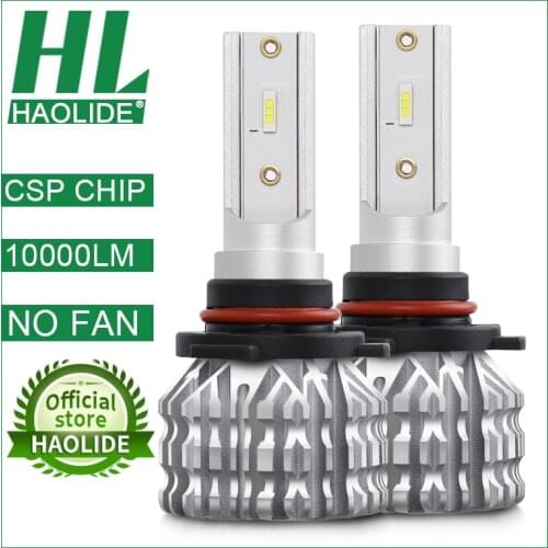 /HL Car Headlight Lamps H4 H7 LED H1 H3 H8 H9 H11 9005 HB3 9006 HB4 CSP LED Bulb 50W 10000LM Auto Fog Light 12V Mini Size No Fan