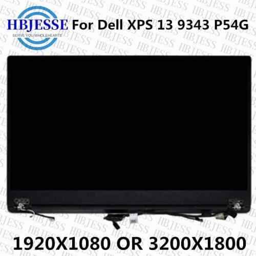 Test well Touch Screen for DELL XPS 13 9343 P54G 13.3" QHD 3200*1800 or FHD 1920X1080 LCD Screen Digitizer Full Assembly HP2YT