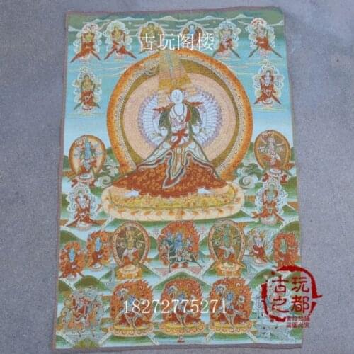 Chinese collection Thangka embroidery Thousand hand Buddha diagram
