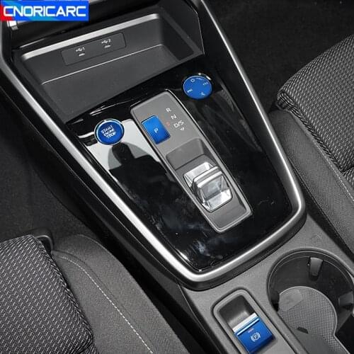 Car Handbrake Gear Shift Panel Buttons Decoration Cover Trim For Audi A3 2021 Engine Start Button Sticker Interior Accessories