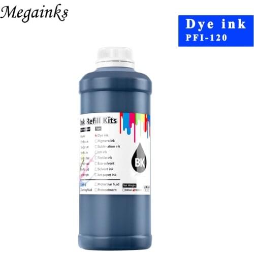 1000ML PFI120 PFI 120 dye ink for canon PFI120 Dye ink BK C M Y MBK for Canon TM200 TM205 TM300 TM305 200 205 300 305 printer