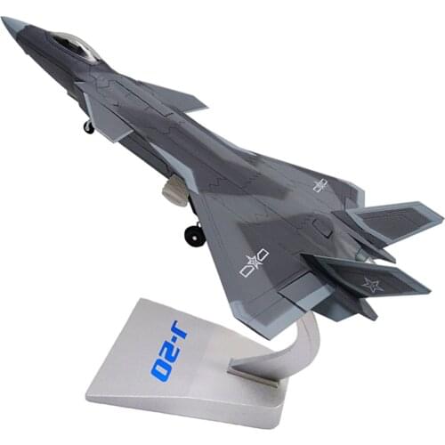 1:72 Scale Diecast Aircraft Fighter J-20 Simulation Model, Camouflage Style, Children Toy Adults Collection, Great Gift