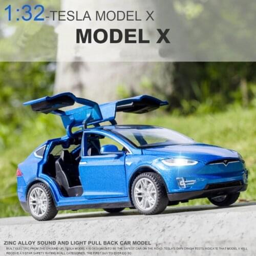 New 1:32 Tesla MODELX MODEL3 MODELS Alloy Car Model Diecasts & Toy Vehicles Toy Car For Children Gifts Boy Toy Free Shipping