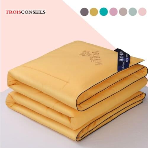 Washable Ice Silk Summer Air Conditioning Comforter Quilt Blanket for Bed Sofa for Children Adults Queen King Throws Blanket