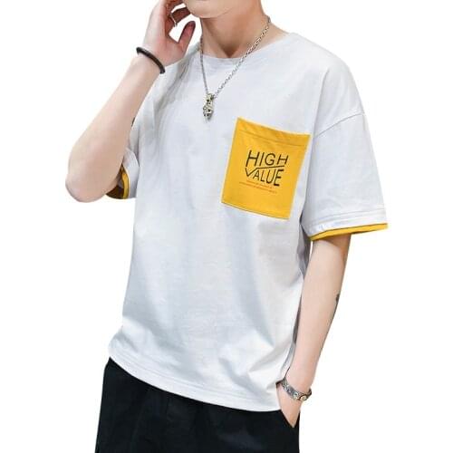 Bormandick Newest 2019 Summer Men T-shirt Fashion Brand Logo Print Cotton T shirt Men Trend Casual Short sleeve Tshirt Tops tee