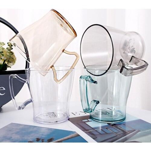 The New Travel Lovers Hotel Wash Gargle Cup Brush My Teeth Gargle Cup Transparent Plastic Cup Cup Spot Water Bottles