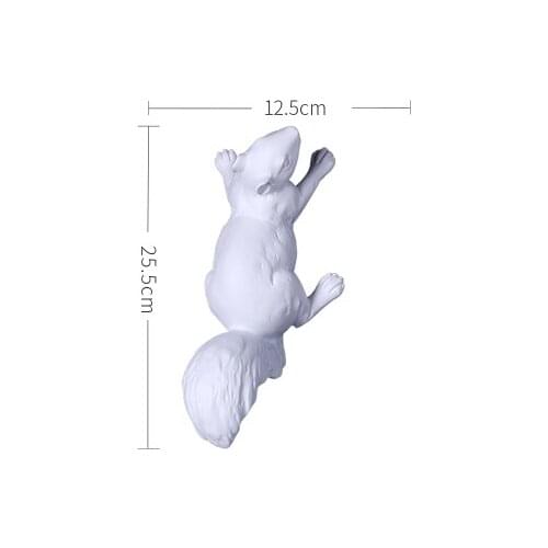 Retro Northern European style creative squirrel wall decoration modern living room restaurant background wall home