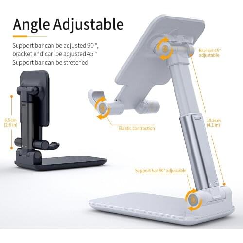 Foldable Tablet Mobile Phone Desktop Phone Stand for iPad iPhone For Smsung Desk Holder Adjustable Desk Bracket Smartphone Stand